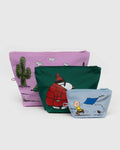 BAGGU GO POUCH SET-PEANUTS