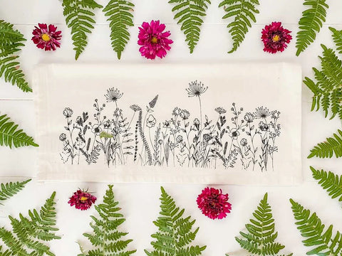 MEADOW BLOOM ORGANIC TEA TOWEL