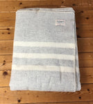 MacAUSLAND WOOLEN THROW/LIGHT GRAY