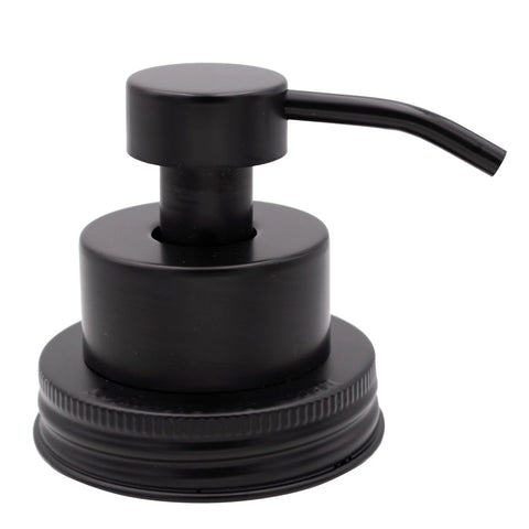 MASON JAR FOAMING SOAP PUMP DISPENSER-BLACK