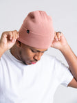 ORGANIC COTTON BEANIE-DUSTY ROSE