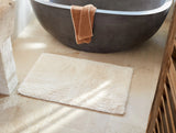 ORGANIC SHAG BATH MAT-UNDYED
