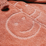 POOLSIDE SMILEY TERRY BATHROBE TERRA COTTA