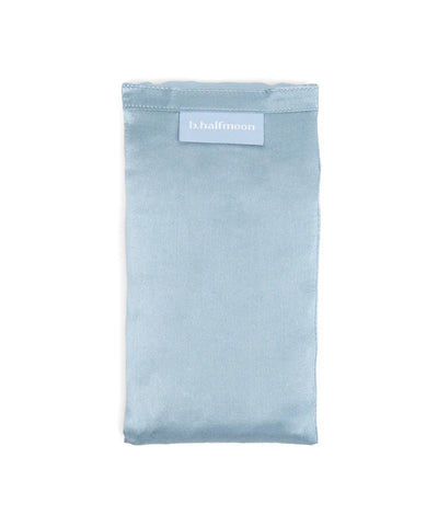 SILK EYE PILLOW-STONE BLUE