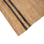 COASTAL STRIPE RUG BLACK 2X3