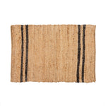 COASTAL STRIPE RUG BLACK 2X3