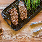 LODGE 20” x 11” CAST IRON REVERSIBLE GRIDDLE