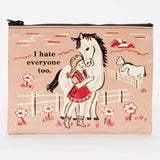 BLUE Q ZIPPER POUCH