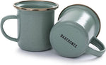 ENAMEL ESPRESSO CUP SET-MINT