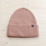CASHMERE AND MERINO BEANIE BLUSH