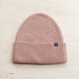 CASHMERE AND MERINO BEANIE BLUSH