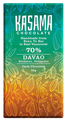 KASAMA 70% DAVAO DARK CHOCOLATE