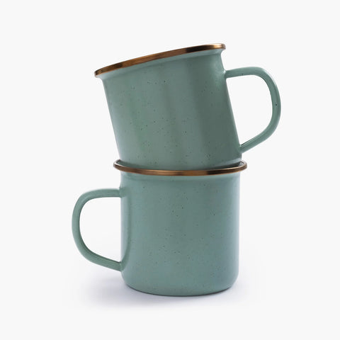 ENAMEL CUP SET-MINT