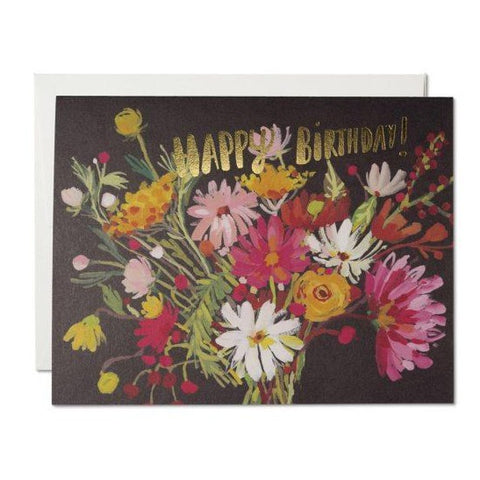 VINTAGE BIRTHDAY BOUQUET CARD