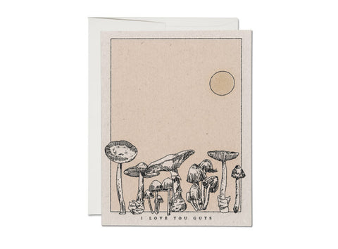 MUSHROOM LOVE FRIENDSHIP CARD