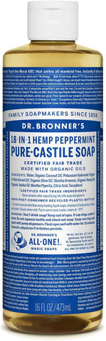 DR. BRONNER'S PEPPERMINT CASTILE SOAP
