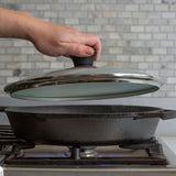LODGE 12" TEMPERED GLASS LID