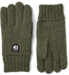 HESTRA WOOL GLOVE OLIVE