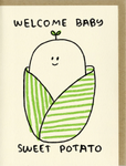 SWEET POTATO BABY CARD