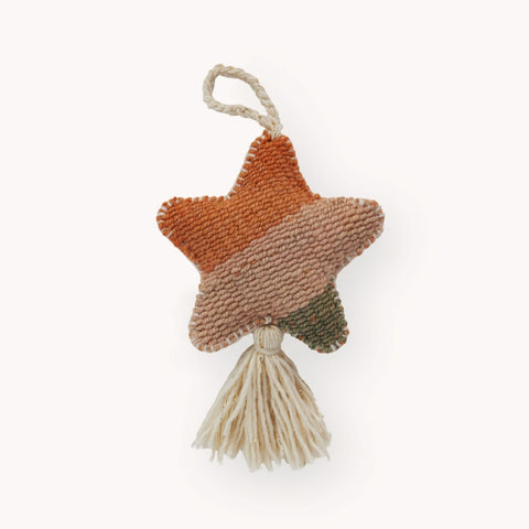 HAND EMBROIDERED ORNAMENT/STAR