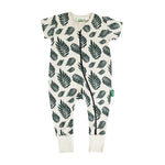 PARADE ROMPER SHORT SLEEVE-PALM LEAVES