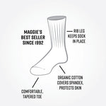 ORGANIC COTTON CREW SOCKS- HAND DYED
