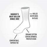 ORGANIC COTTON CREW SOCKS- HAND DYED