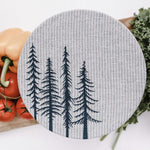 TREES MEDIUM FABRIC BOWL COVER