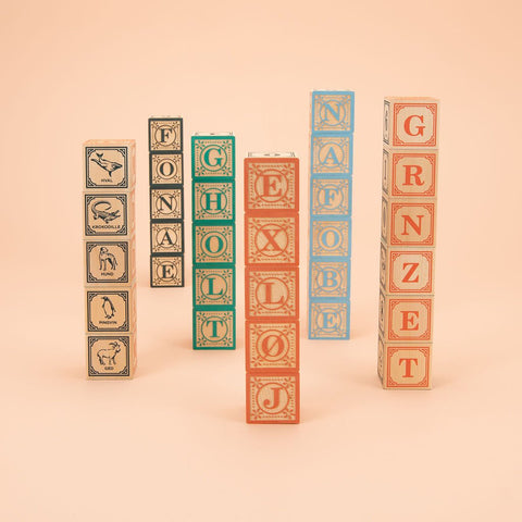 UNCLE GOOSE DANISH ALPHABET BLOCKS