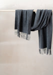 LAMBSWOOL OVERSIZED SCARF CHARCOAL  MELANGE