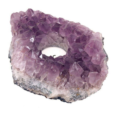 AMETHYST CANDLE HOLDER