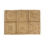 GEO JUTE RUG  2X3 WHITE