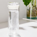 DOUBLE WALL REUSABLE GLASS TRAVEL MUG