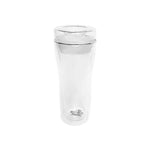 DOUBLE WALL REUSABLE GLASS TRAVEL MUG