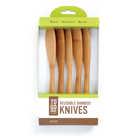 To-Go Ware REUSABLE BAMBOO KNIFE 5 PACK
