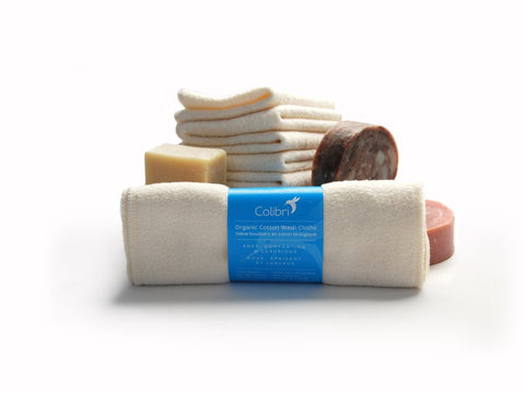 COLIBRI ORGANIC COTTON WASHCLOTHS